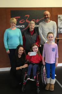 Iris Jaworski cheque presentation